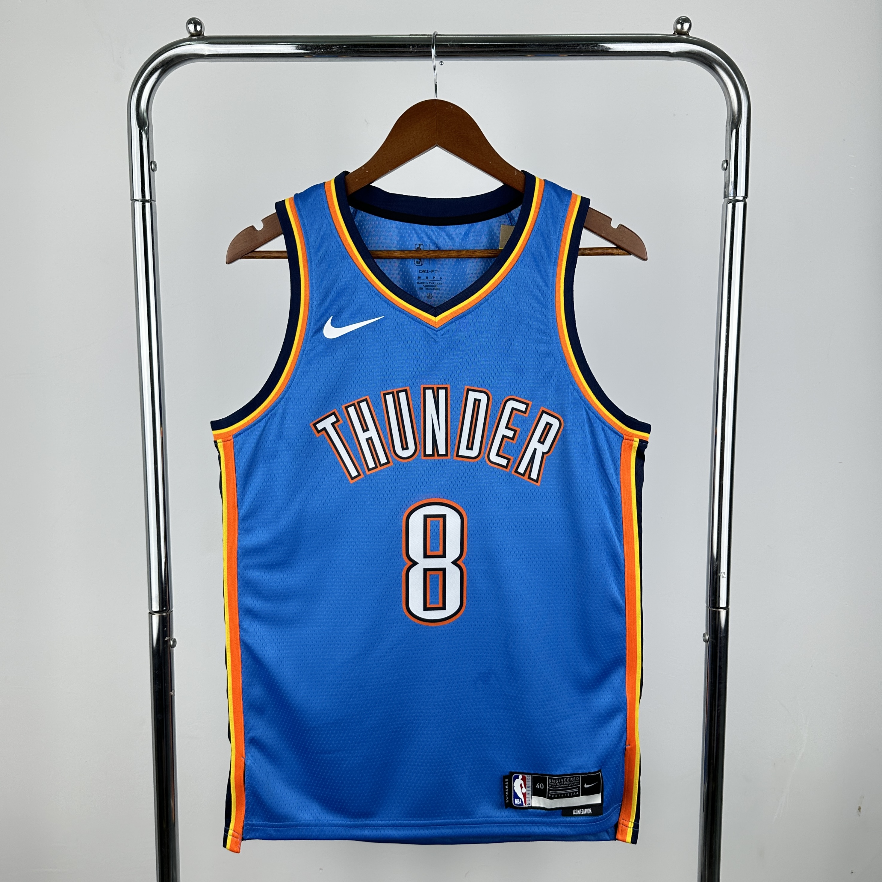 Men Oklahoma City Thunder #8 Williams blue 2025 NBA jersey->oklahoma city thunder->NBA Jersey